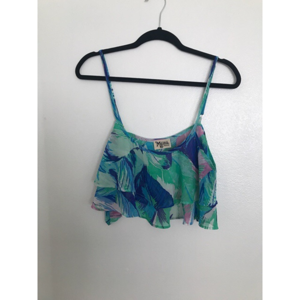 NWOT show me Your Mumu Lil Miss Crop Tank M Key West Barbie
